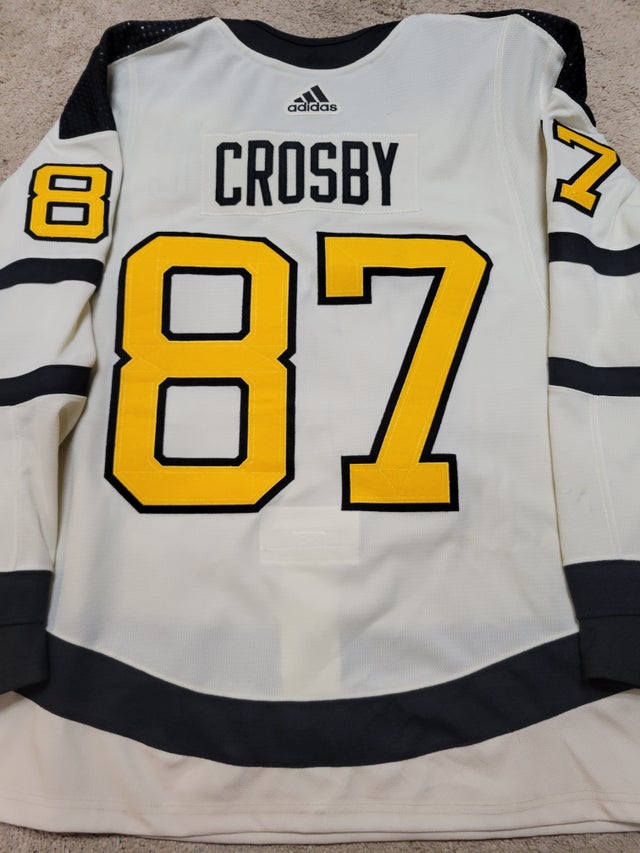 Sidney Crosby in retro Pittsburgh Penguins jersey from Adidas 