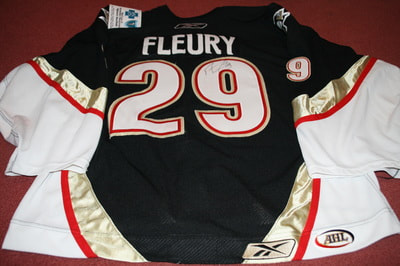 Ryan Getzlaf 02'03 Black 1st Career Hat Trick in WHL Calgary Hitmen  PHOTOMATCHED Game Worn Jersey