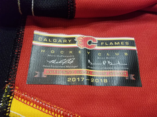 Jaromir Jagr 17'18 Final NHL Season Red Calgary Flames Game Worn Jersey
