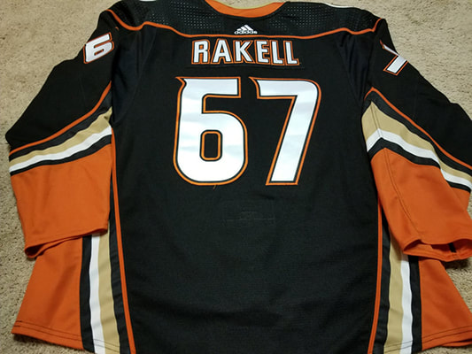 Anaheim Ducks 67 Rakell 25th Anniversary Authentic Adidas NHL Hockey Jersey  Size 52 Large