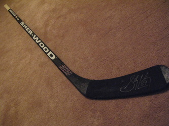 Sidney Crosby Pittsburgh Penguins Silver & Black Reebok Game Used Stick