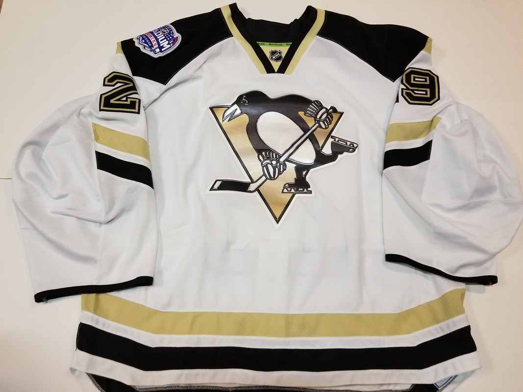 2010-11 Marc-Andre Fleury Pittsburgh Penguins Game Worn Jersey